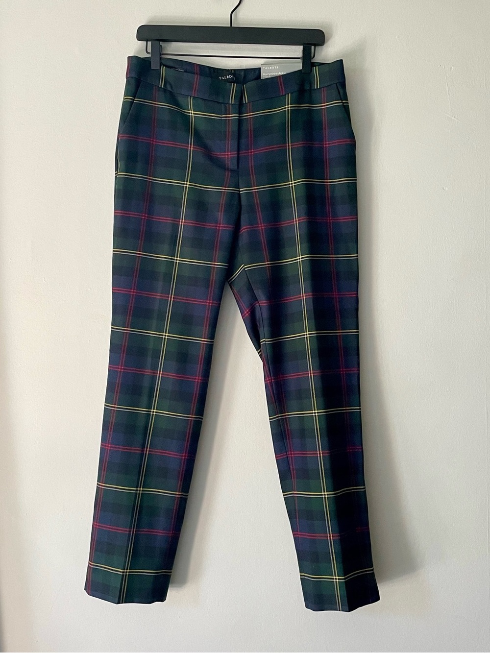 Talbots Hampshire Ankle Wool Blend Straight Leg Pants NWT